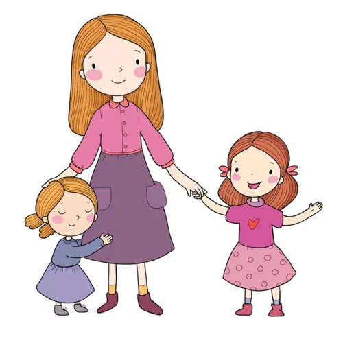 Цветной пример раскраски мамочка любимая