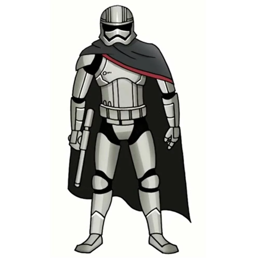 Цветной пример раскраски мандалорец