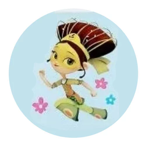 Цветной вариант раскраски маша в костюме