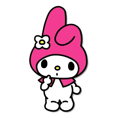 Цветной вариант раскраски май мелоди стестняется