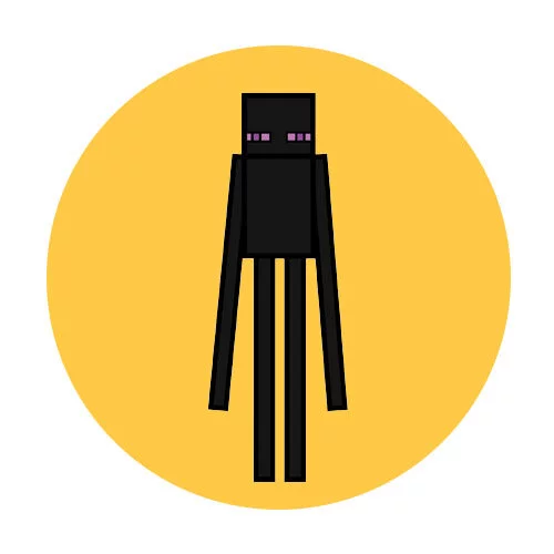 Цветной пример раскраски майнкрафт черный призрак