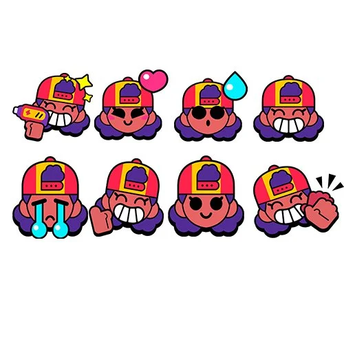 Цветной вариант раскраски мэг пин эмодзи коллекция