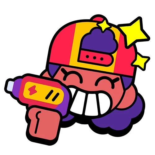 Цветной вариант раскраски мэг пин эмодзи упс