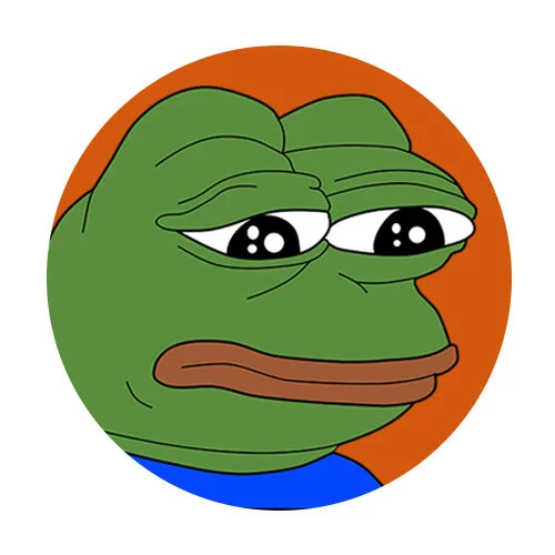 Цветной вариант раскраски мем грустная жаба