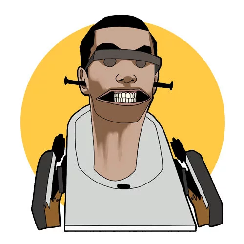 Цветной вариант раскраски метал скибиди туалет