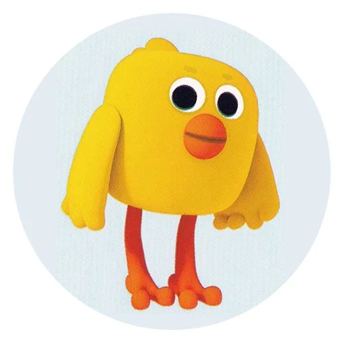 Цветной вариант раскраски ми-ми-мишки цыпа и цветочки