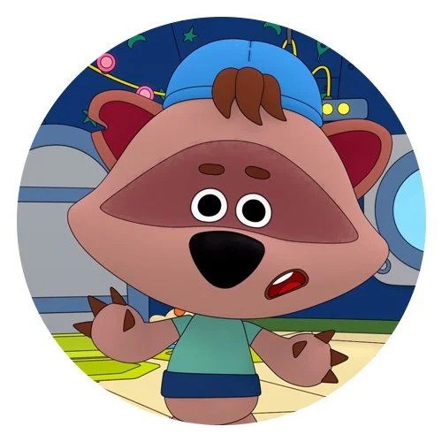 Цветной вариант раскраски ми-ми-мишки саня