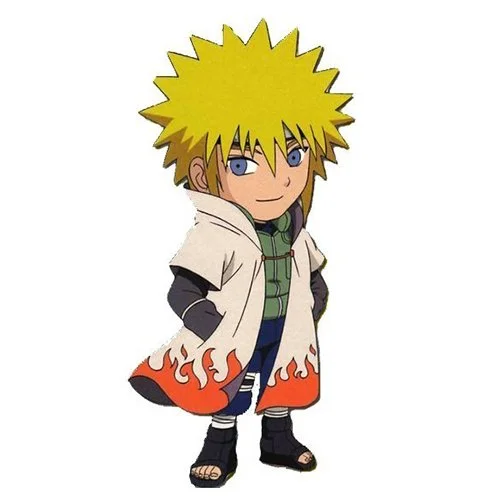 Цветной пример раскраски минато намиказэ наруто