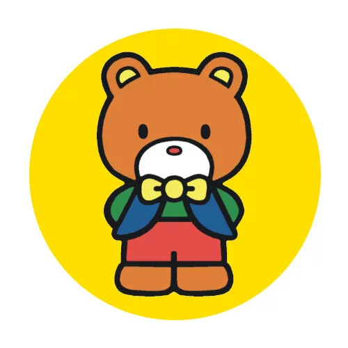 Цветной вариант раскраски мишка типпи