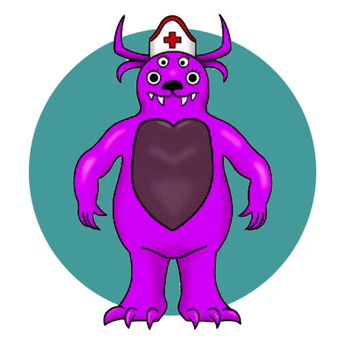 Цветной пример раскраски миссис флафи банбан