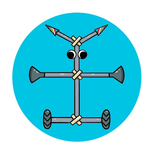 Цветной вариант раскраски мистер кабоб банбан