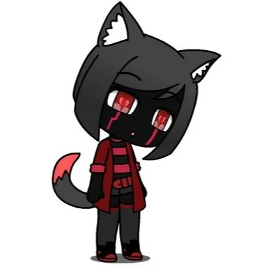 Цветной вариант раскраски мо гача лайф