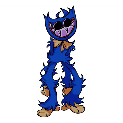 Цветной вариант раскраски монстр хагги вагги