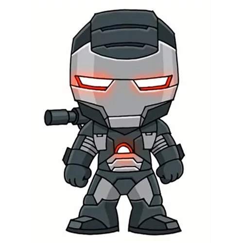 Цветной вариант раскраски мстители воитель