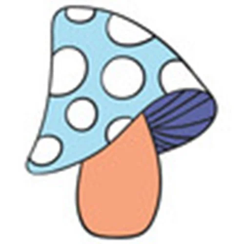 Цветной вариант раскраски мухомор гриб ядовитый