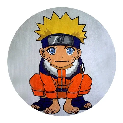 Цветной пример раскраски наруто маленький герой