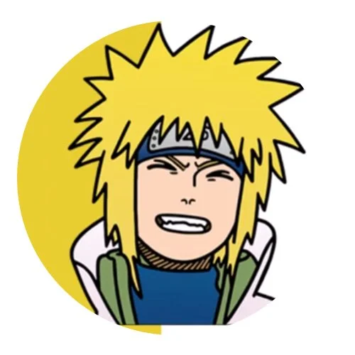 Цветной вариант раскраски наруто смеется