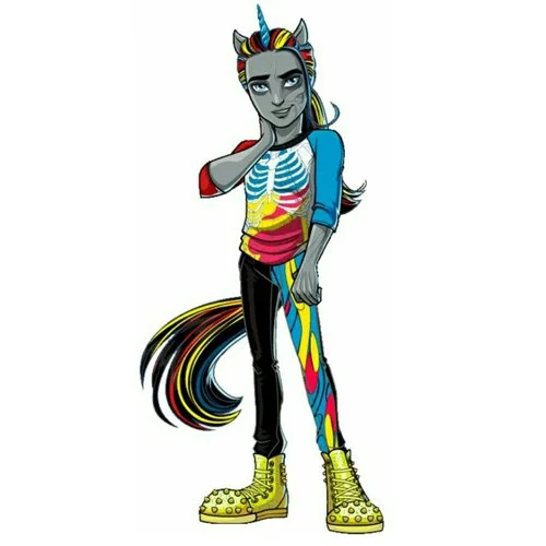 Цветной вариант раскраски монстр хай нейтан рот