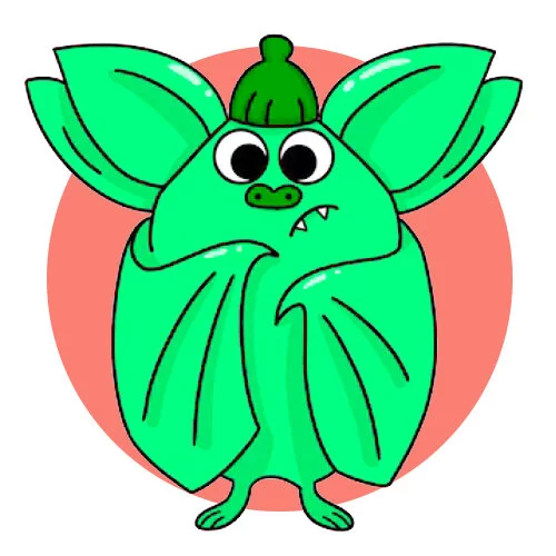 Цветной пример раскраски nighty boo банбан