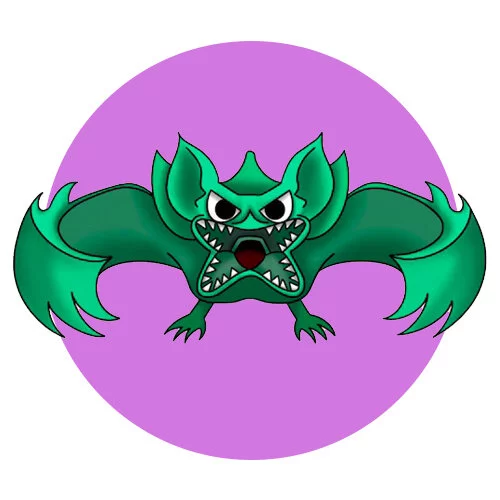 Цветной пример раскраски nighty boo's mom банбан