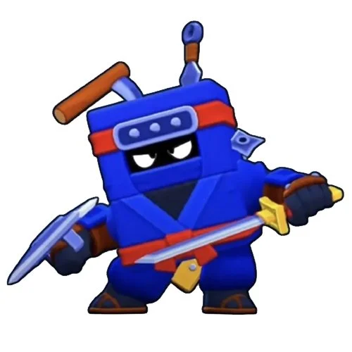 Цветной вариант раскраски ниндзя эш новый скин