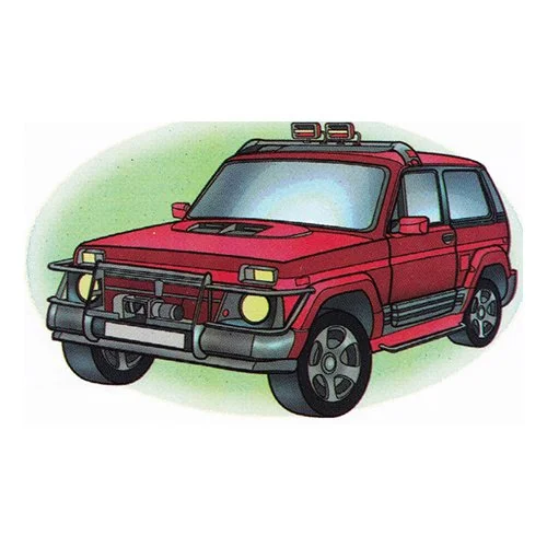 Цветной вариант раскраски нива лада ваз