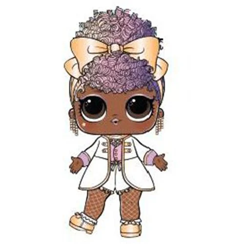 Цветной вариант раскраски новая кукла лол 2021-2022