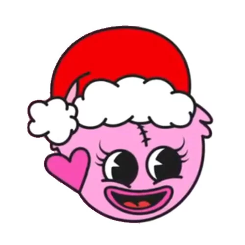 Цветной пример раскраски новый год кисси мисси