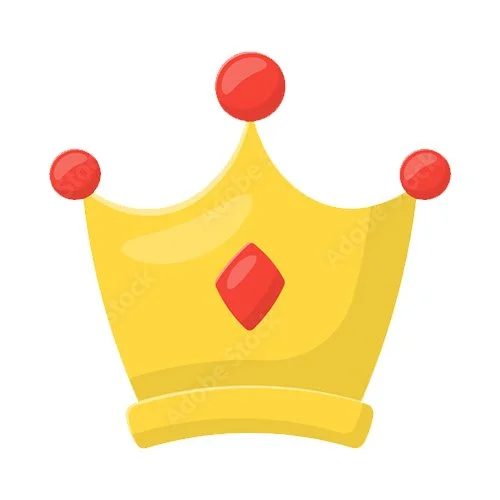 Цветной вариант раскраски обведи линии корона