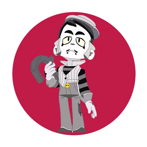 Цветной вариант раскраски обычный грей браво старс