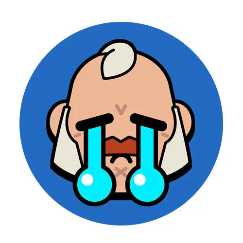 Цветной вариант раскраски обычный сэм грустный пин