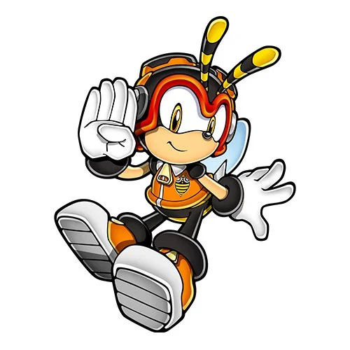 Цветной вариант раскраски пчела чарми