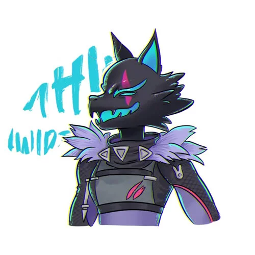 Цветной вариант раскраски персонаж фортнайт новый