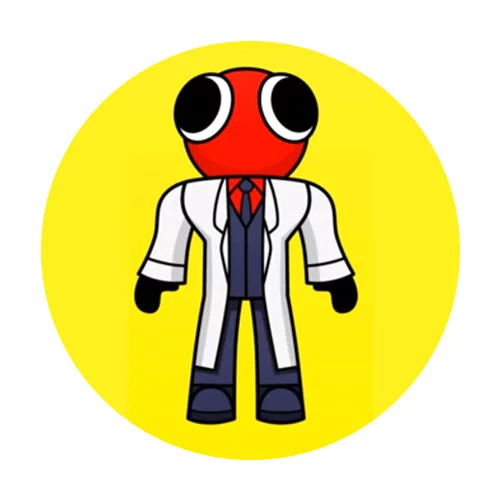 Цветной вариант раскраски персонаж радужные друзья игра