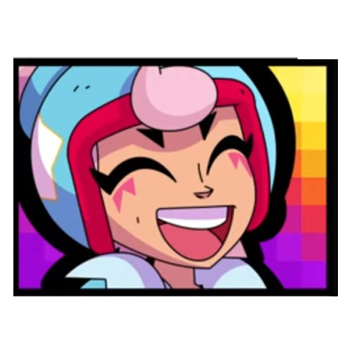 Цветной вариант раскраски пин джанет