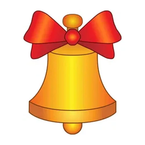 Цветной вариант раскраски простой колокольчик