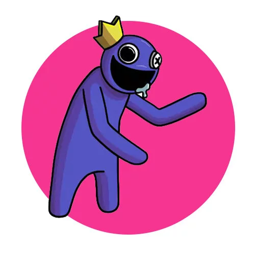 Цветной вариант раскраски радужные друзья блу