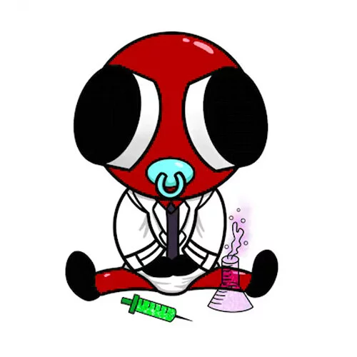 Цветной вариант раскраски радужные друзья малыш ред