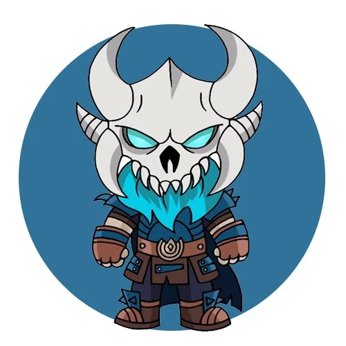 Цветной вариант раскраски рагнарек