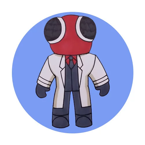 Цветной вариант раскраски rainbow friends игра роблокс