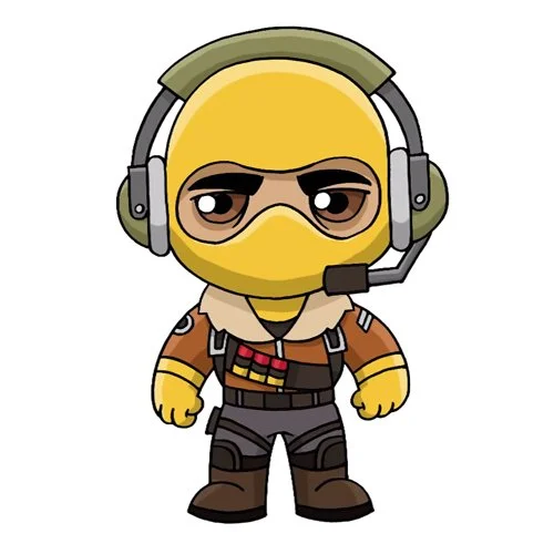 Цветной вариант раскраски раптор