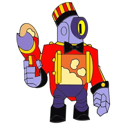 Цветной вариант раскраски рико попкорн скин