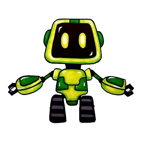 Цветной вариант раскраски робот поппи плейтайм