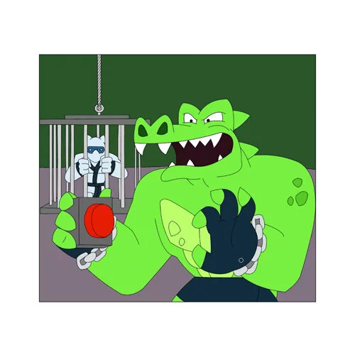 Цветной вариант раскраски рок джо гуджитсу