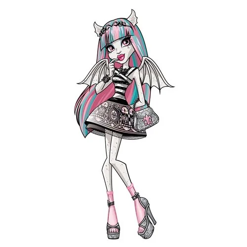 Цветной вариант раскраски монстр хай рошель гойл