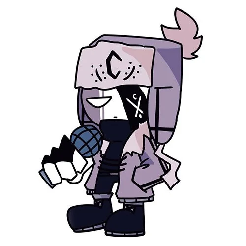 Цветной вариант раскраски ruv friday night funkin fnf