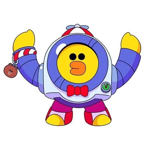 Цветной вариант раскраски sally нани (салли)