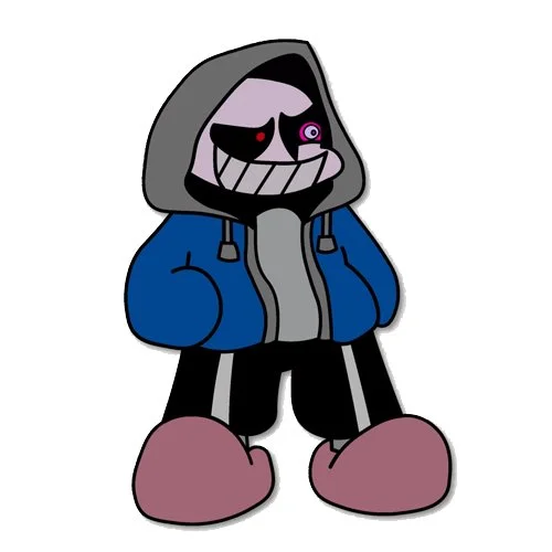 Цветной вариант раскраски санс фрайдей найт фанкин