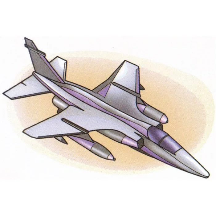 Цветной пример раскраски sepecat jaguar (сепекат «ягуар») истребитель-бомбардировщик разработки великобритании и франции