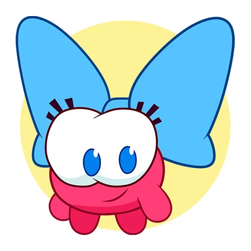 Цветной вариант раскраски сердитый малыш из ам-няма